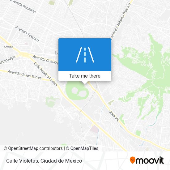 Calle Violetas map