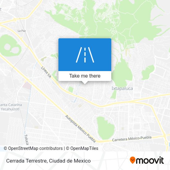 Cerrada Terrestre map