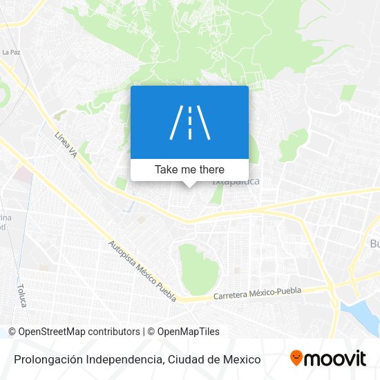Prolongación Independencia map