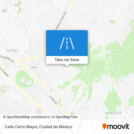 Calle Cerro Mayor map