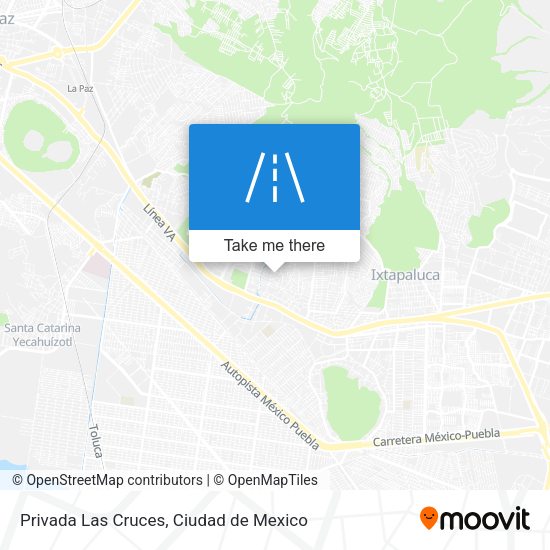 Privada Las Cruces map