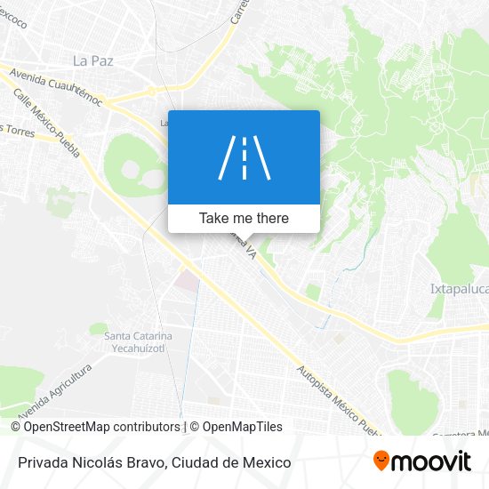 Privada Nicolás Bravo map