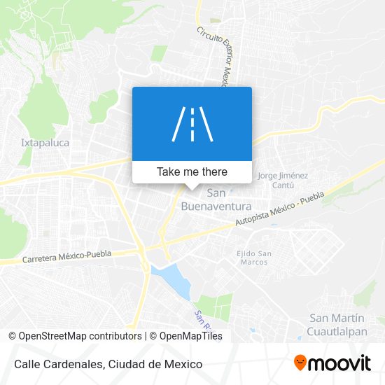 Calle Cardenales map