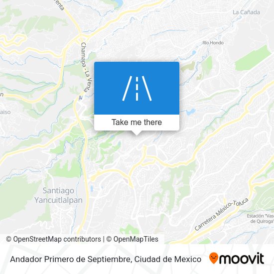 Mapa de Andador Primero de Septiembre