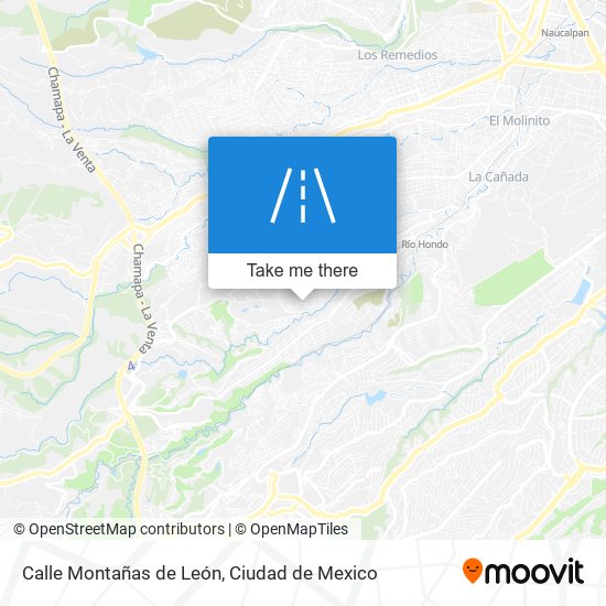 Mapa de Calle Montañas de León