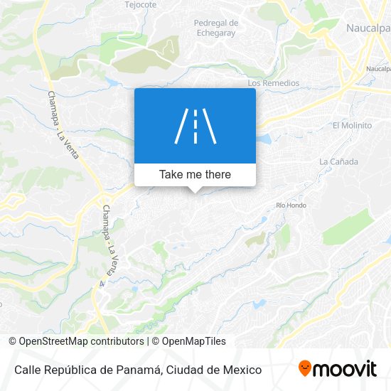 Mapa de Calle República de Panamá