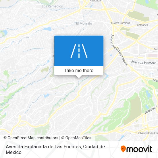 Mapa de Avenida Explanada de Las Fuentes