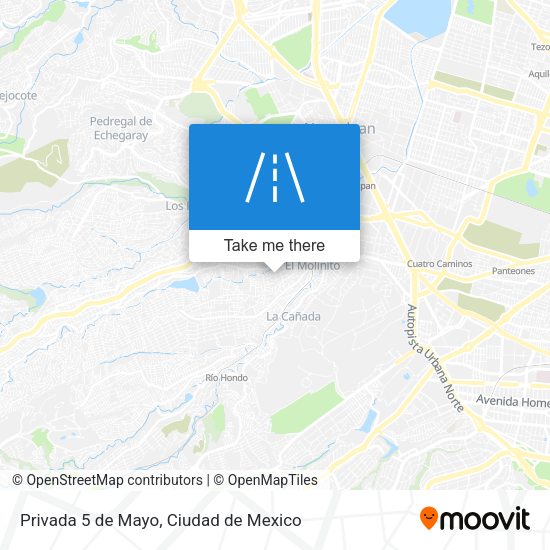 Privada 5 de Mayo map