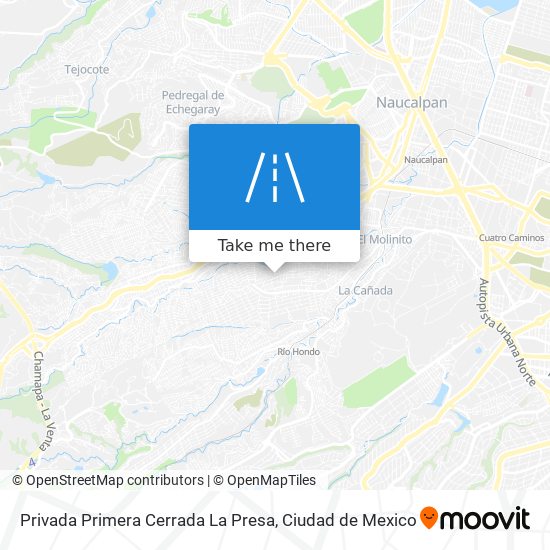 Mapa de Privada Primera Cerrada La Presa