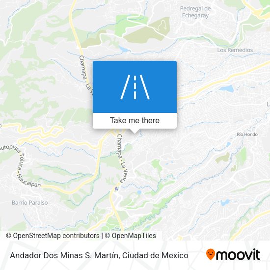 Mapa de Andador Dos Minas S. Martín