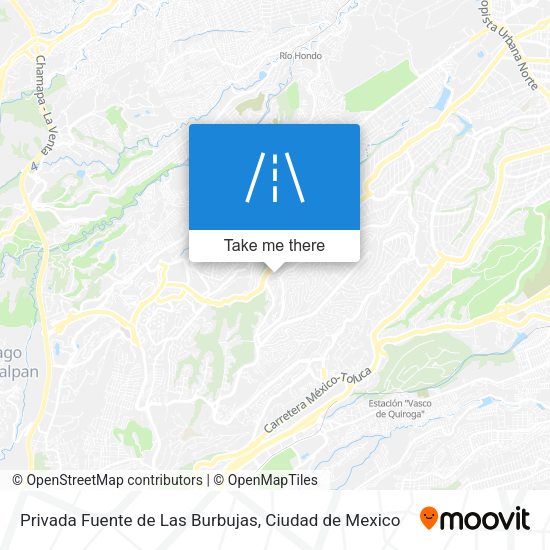 Mapa de Privada Fuente de Las Burbujas