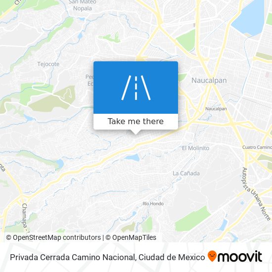 Privada Cerrada Camino Nacional map