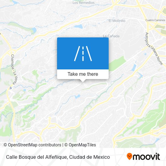 Calle Bosque del Alfeñique map