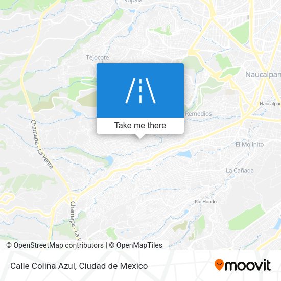 Mapa de Calle Colina Azul