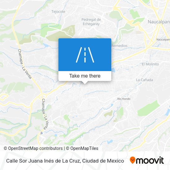 Calle Sor Juana Inés de La Cruz map