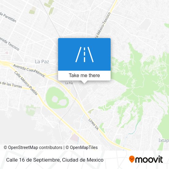 Mapa de Calle 16 de Septiembre
