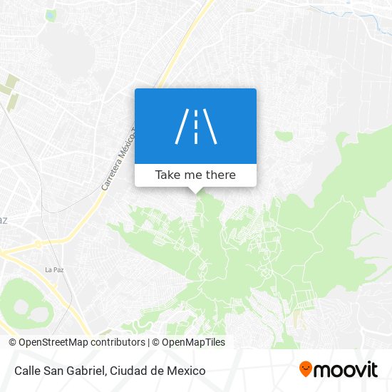 Calle San Gabriel map