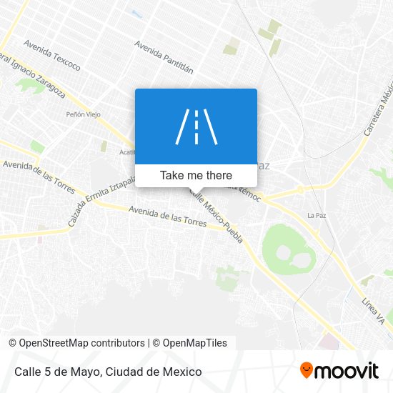 Mapa de Calle 5 de Mayo