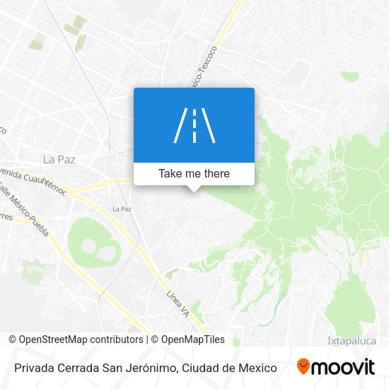 Mapa de Privada Cerrada San Jerónimo
