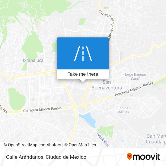 Calle Arándanos map