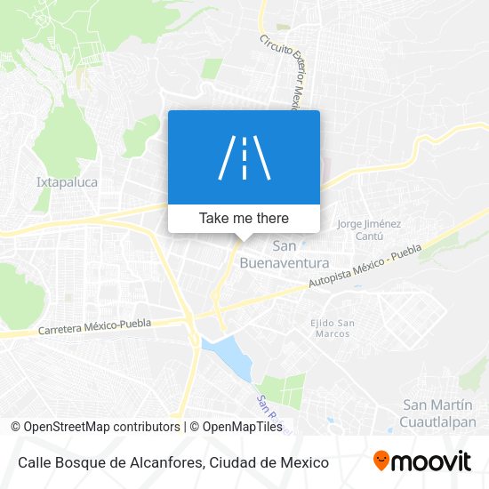 Calle Bosque de Alcanfores map