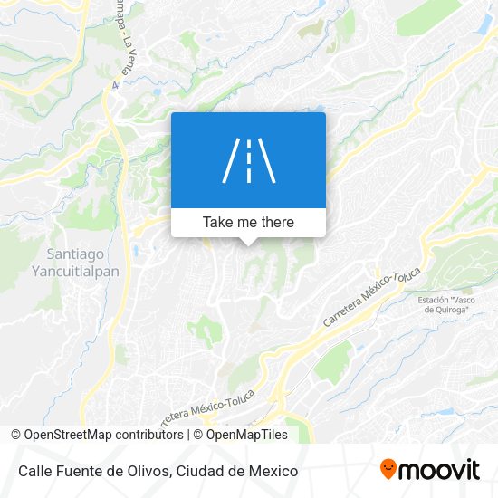 Mapa de Calle Fuente de Olivos