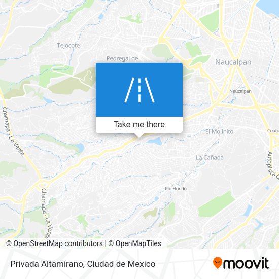 Privada Altamirano map