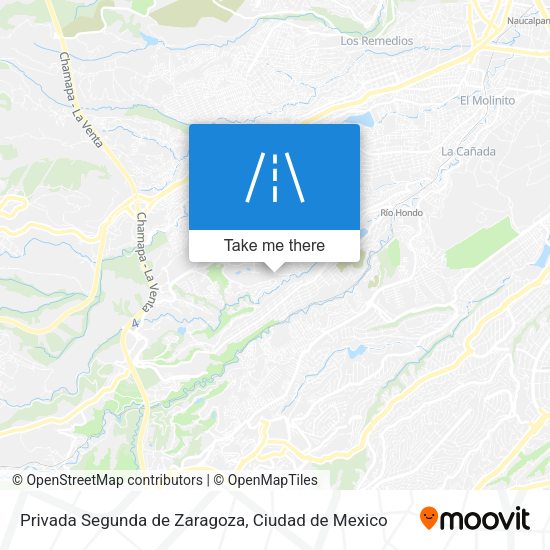 Mapa de Privada Segunda de Zaragoza