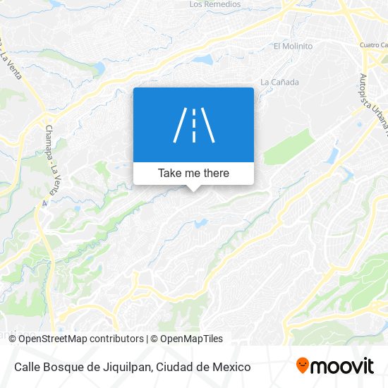 Mapa de Calle Bosque de Jiquilpan