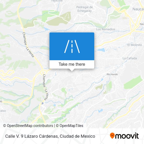Calle V. 9 Lázaro Cárdenas map