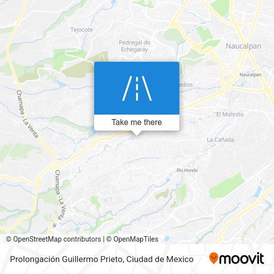 Mapa de Prolongación Guillermo Prieto