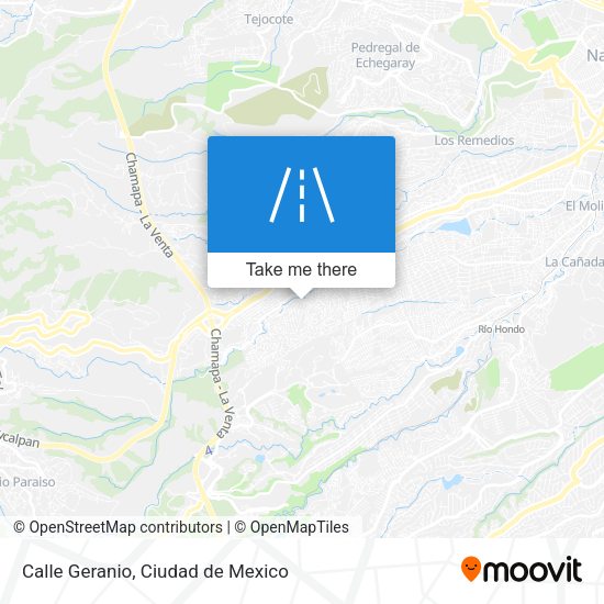 Calle Geranio map