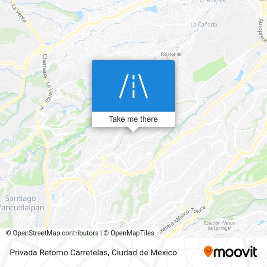 Privada Retorno Carretelas map