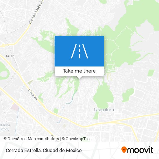 Cerrada Estrella map