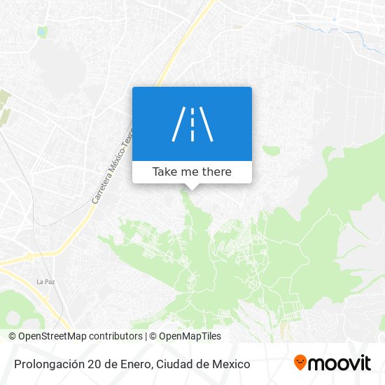 Prolongación 20 de Enero map