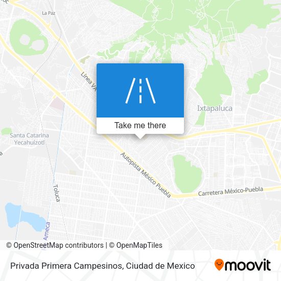 Mapa de Privada Primera Campesinos