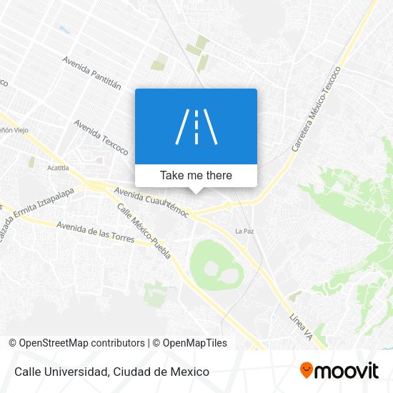 Calle Universidad map