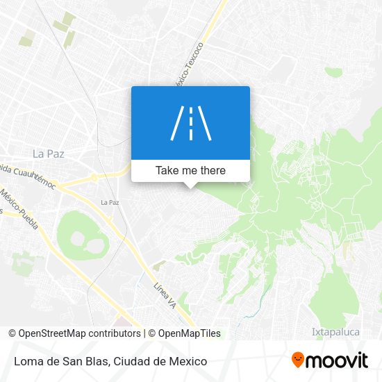 Loma de San Blas map