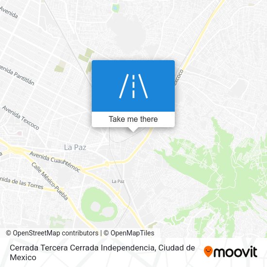 Mapa de Cerrada Tercera Cerrada Independencia