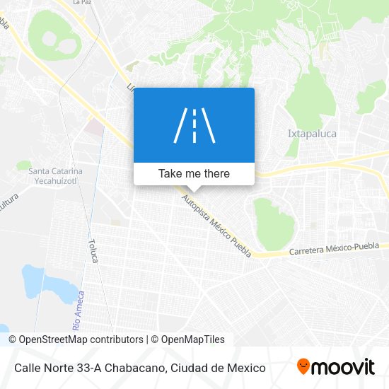 Mapa de Calle Norte 33-A Chabacano
