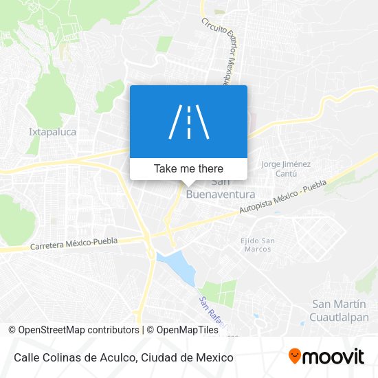 Calle Colinas de Aculco map