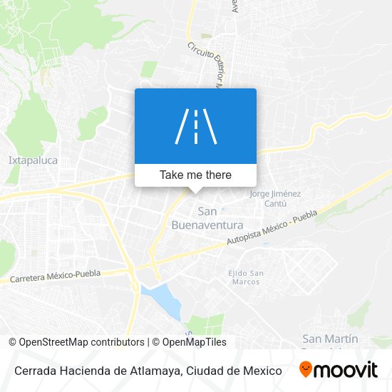 Cerrada Hacienda de Atlamaya map