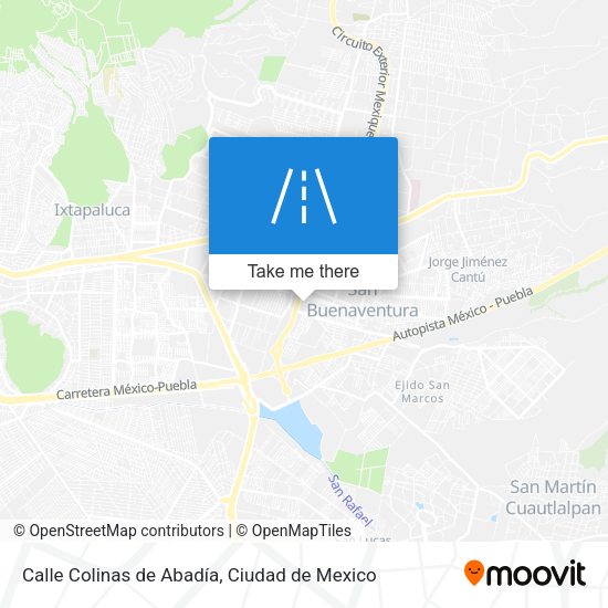 Mapa de Calle Colinas de Abadía