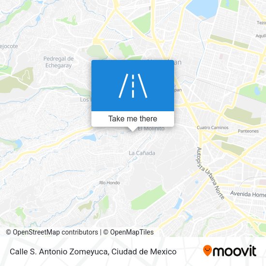 Calle S. Antonio Zomeyuca map