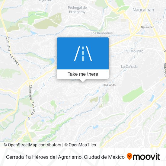 Mapa de Cerrada 1a Héroes del Agrarismo