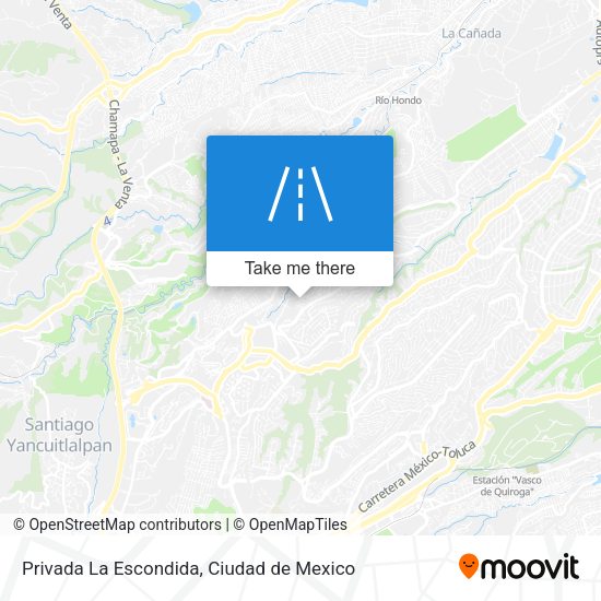 Privada La Escondida map