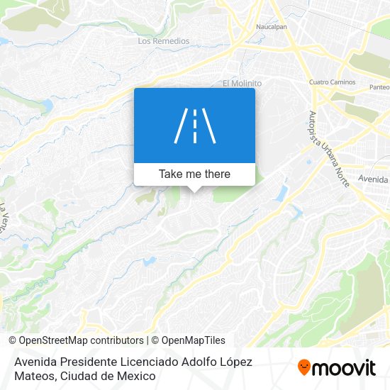 Avenida Presidente Licenciado Adolfo López Mateos map