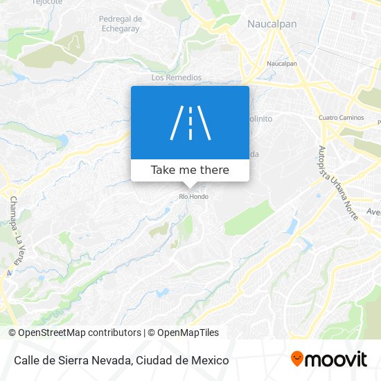 Calle de Sierra Nevada map