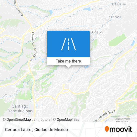 Cerrada Laurel map