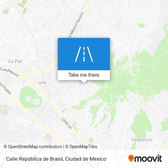 Mapa de Calle República de Brasil
